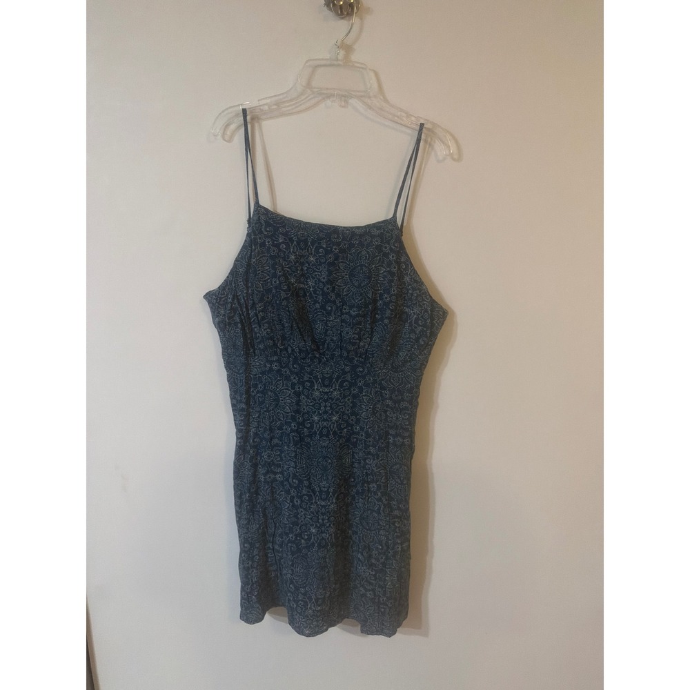 Honey Belle Mandala Paisley Mini Dress Teal Blue Boho Rayon 7ID0910RB NWT Size M